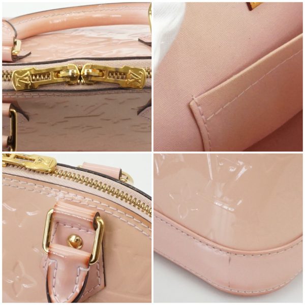 1240002038911 6 Louis Vuitton Alma BB Monogram Vernis Rose Ballerine Pink 2Way Handbag