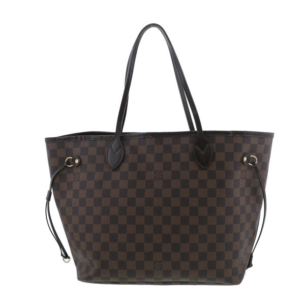 1240004025845 4 Louis Vuitton Neverfull MM Tote Bag Damier Ebene Brown