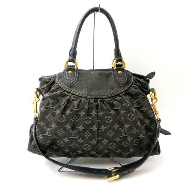 1240004491469 1 Louis Vuitton Monogram Neo cabby Denim Handbag Black