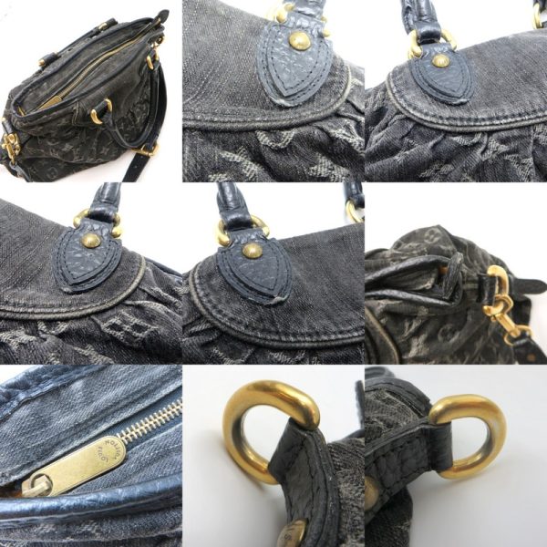 1240004491469 7 Louis Vuitton Monogram Neo cabby Denim Handbag Black