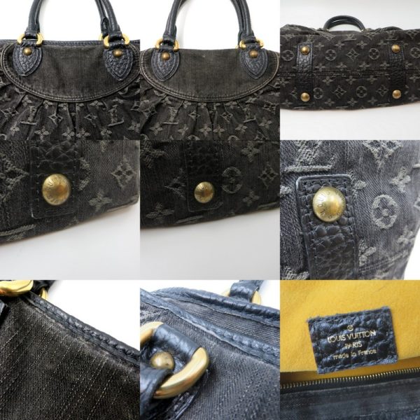 1240004491469 8 Louis Vuitton Monogram Neo cabby Denim Handbag Black