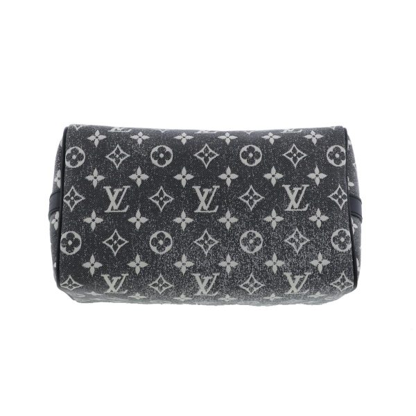 1240005023553 5 Louis Vuitton Monogram Jacquard Denim Black Speedy Bandouliere 25