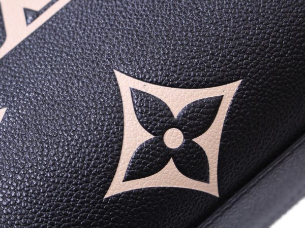 13 Louis Vuitton Montaigne MM Handbag Shoulder Bag Emplant Noir Black