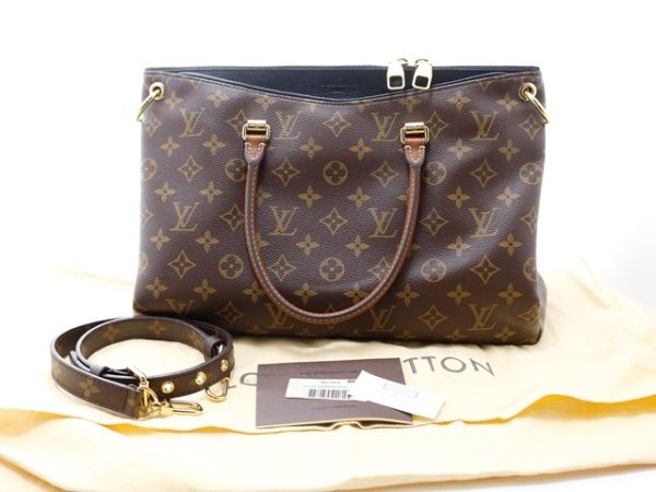 14 Louis Vuitton Pallas Monogram Noir 2 Way Handbag One shoulder Bag