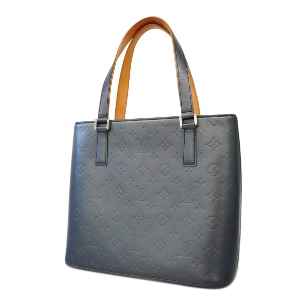 1568355 1993 1 Louis Vuitton Tote Bag Monogram Matte Stockton Blue