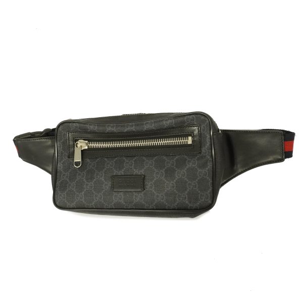 1575786 1993 1 Gucci Body Bag GG Supreme Black Waist Bag