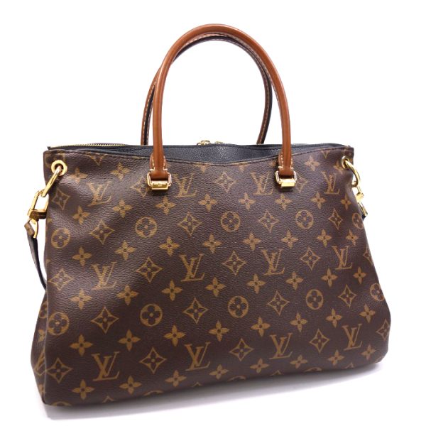 2 Louis Vuitton Monogram Pallas Strap 2way Bag Noir