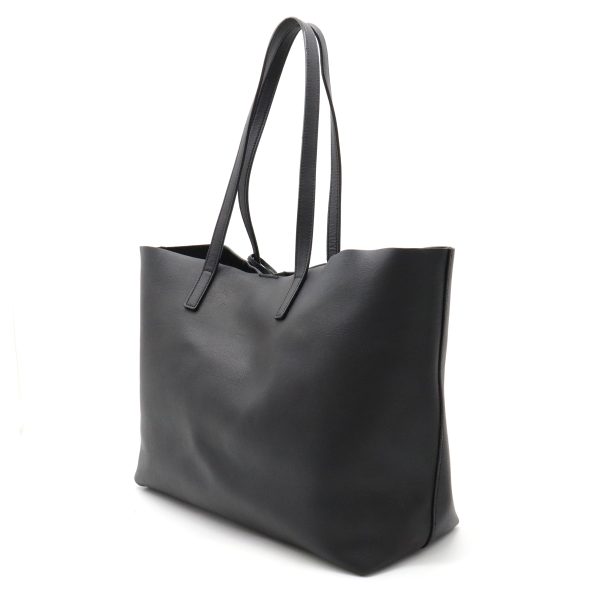 2 Saint Laurent Shopping Tote Bag Large Leather Black