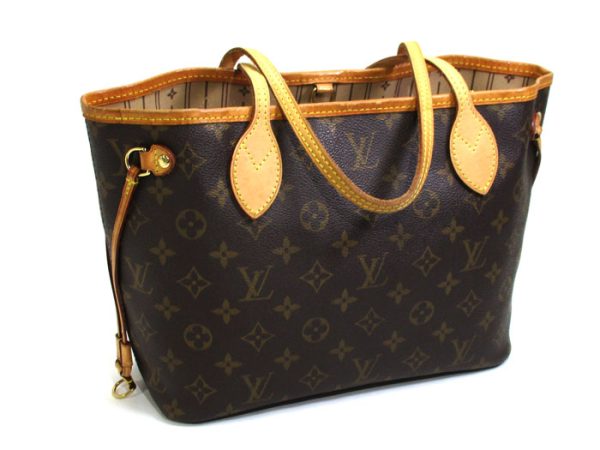 2 Louis Vuitton Neverfull PM Tote Bag Monogram