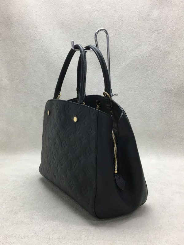 2 Louis Vuitton Montaigne MM Monogram Implant Handbag