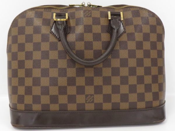 2 Louis Vuitton Alma Handbag Damier Ebene