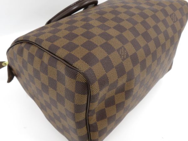 2 Louis Vuitton Speedy 30 Handbag Damier Ebene