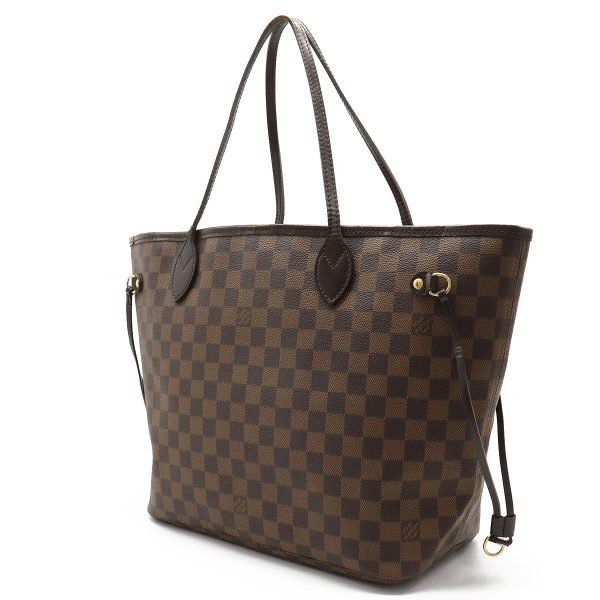 2 Louis Vuitton Damier Neverfull MM Tote Bag Shoulder Bag