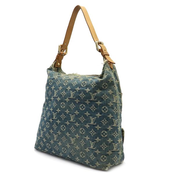 2 Louis Vuitton Monogram Denim Baggy GM Shoulder Bag