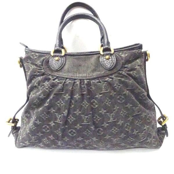 2 Louis Vuitton MM Shoulder Bag Monogram Denim Neo Cabby