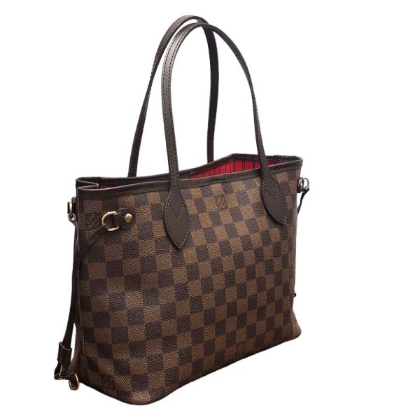 2 Louis Vuitton Neverfull PM Damier Tote Bag