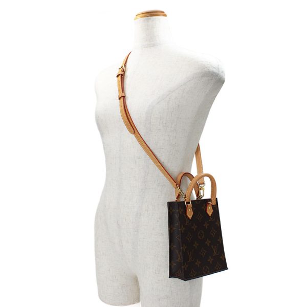 2 Louis Vuitton Petite Sac Plat Monogram Canvas Shoulder Bag