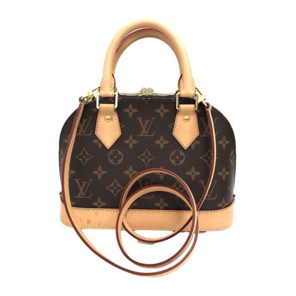 2 Louis Vuitton Alma BB Shoulder Bag Monogram Canvas Brown