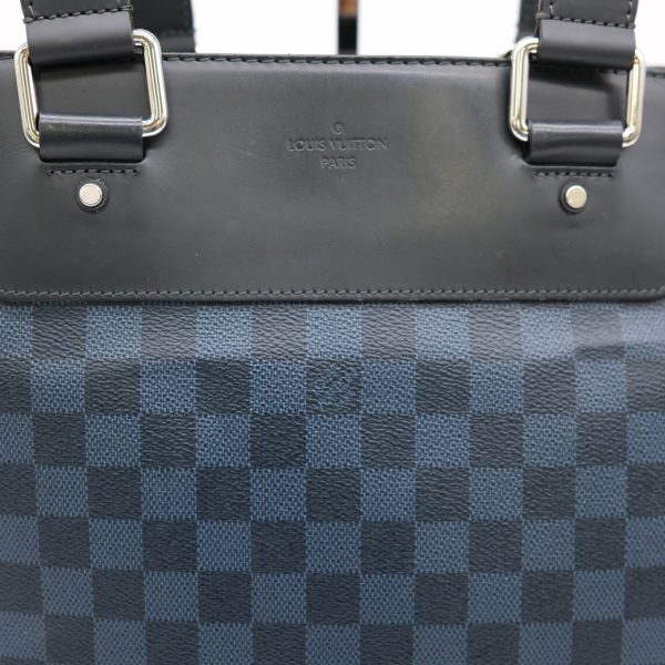 2 Louis Vuitton Cover Voyage Damier Cobalt Business Bag Tote Bag