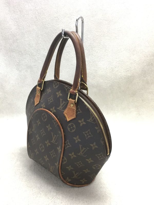 2 Louis Vuitton Ellipse PM Hand Bag Monogram PVC Brown