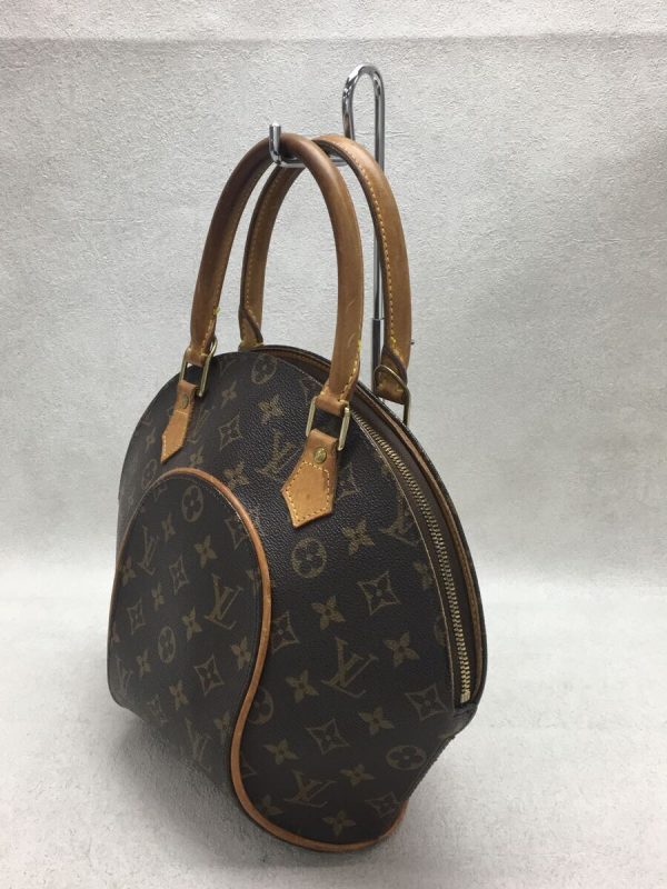 2 Louis Vuitton Ellipse PM Hand Bag Monogram Canvas PVC Brown