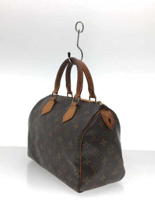 2 Louis Vuitton Speedy 25 Hand Bag Monogram PVC Brown