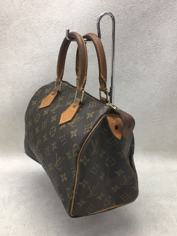 2 Louis Vuitton Speedy 25 Hand Bag Monogram PVC Brown