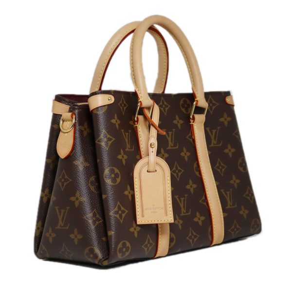 2 Louis Vuitton Soufflot BB Monogram Canvas Handbag Shoulder Bag 2 Way Bag