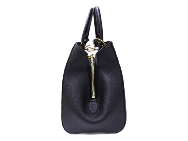 2 Louis Vuitton Montaigne MM Handbag Shoulder Bag Emplant Noir Black
