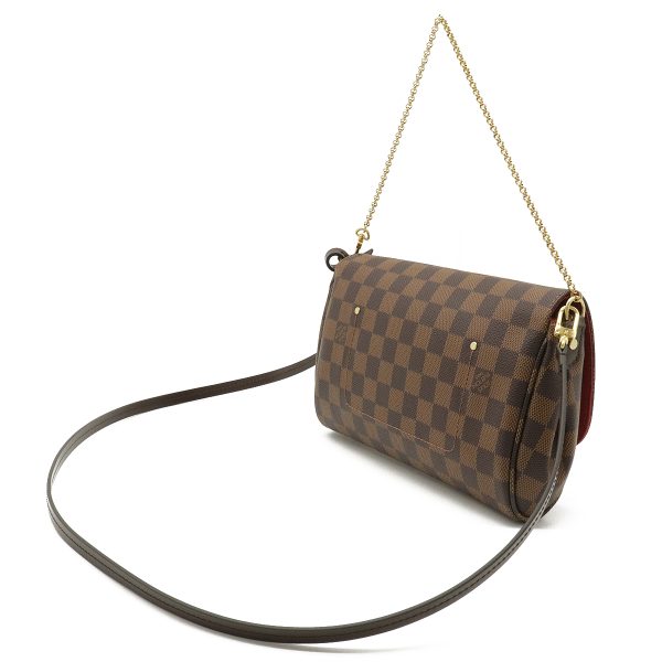 2 Louis Vuitton Damier Favorite MM Shoulder Bag Crossbody