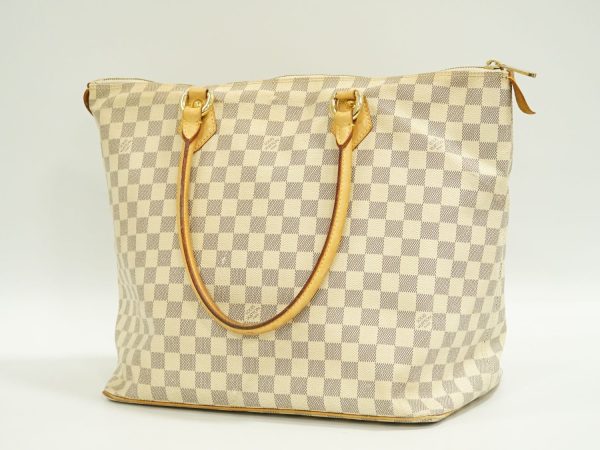 2 Louis Vuitton Saleya MM Damier Azur Tote Bag Handbag