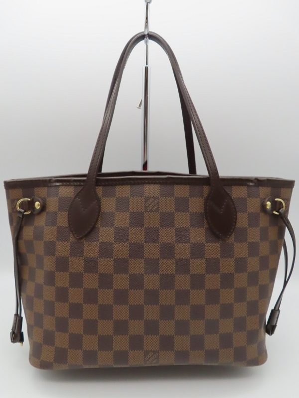 2 Louis Vuitton Neverfull PM Tote Bag Damier