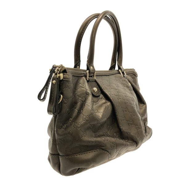 2 Gucci Sukiy Simaline Handbag Bronze Leather