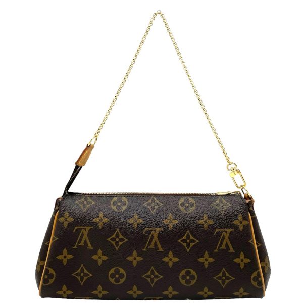 2 Louis Vuitton Monogram Eva Mini Handbag Chain Shoulder Bag Brown