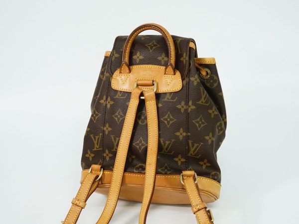 2 Louis Vuitton Mini Montsouris Monogram Rucksack Backpack Bag Brown