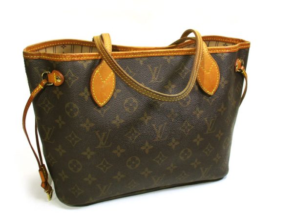 2 Louis Vuitton Neverfull PM Tote Bag Handbag Monogram