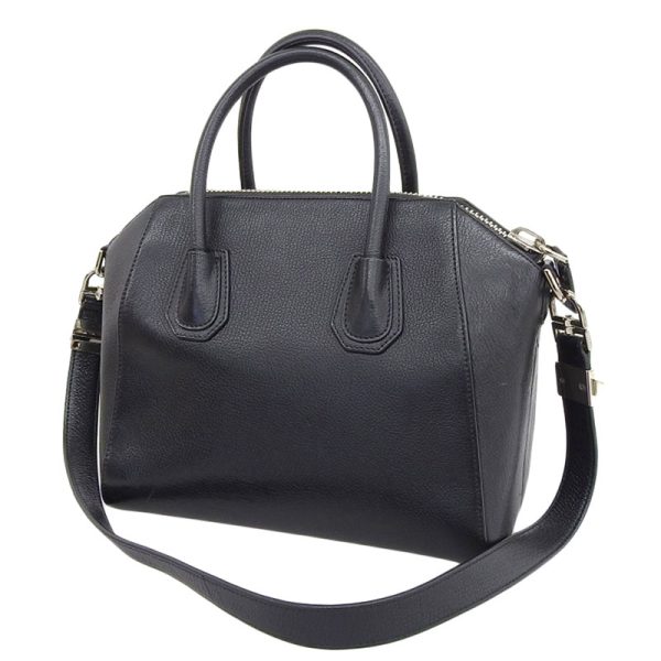 2 Givenchy Antigona Small 2way Bag Handbag Grain Leather Black