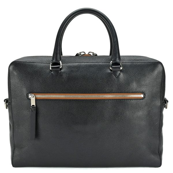 2 Burberry 2way Business Bag Briefcase Leather Canvas Black