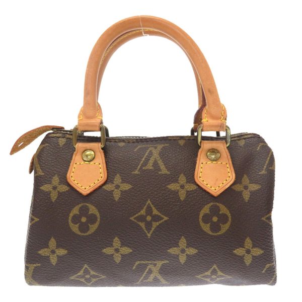 2 Louis Vuitton Monogram Mini Speedy 2 Way Handbag