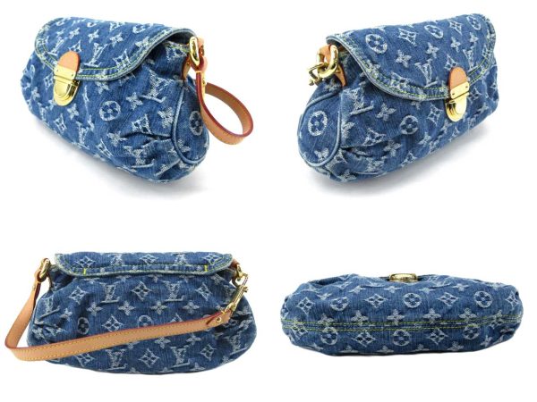 2 Louis Vuitton Monogram Denim Mini Pleaty Handbag