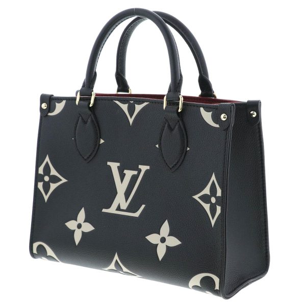 2 Louis Vuitton OnTheGo PM Noir Black Tote Shoulder Bag