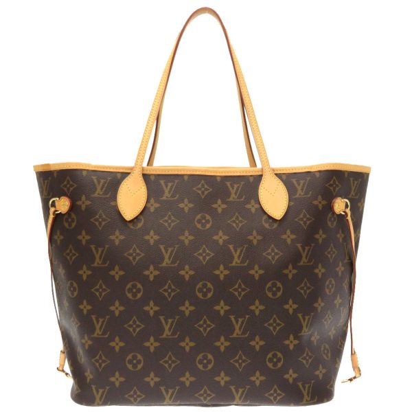 2 Louis Vuitton Monogram Neverfull MM Tote Bag