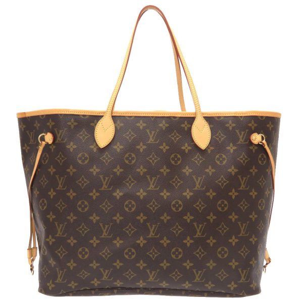 2 Louis Vuitton Monogram Neverfull GM Tote Bag