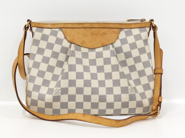 2 Louis Vuitton Shoulder Bag Siracusa PM Damier Azur