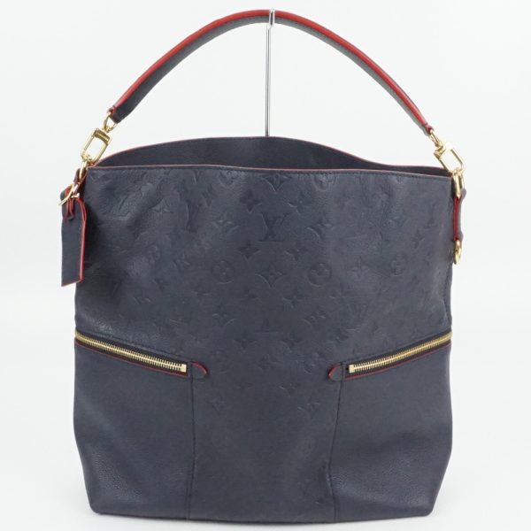 2 Louis Vuitton Emplant Melie Marine Rouge Navy Hobo Bag