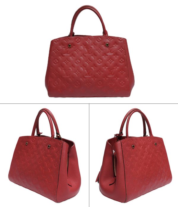 2 Louis Vuitton 2way Handbag Montaigne MM Monogram Empreinte