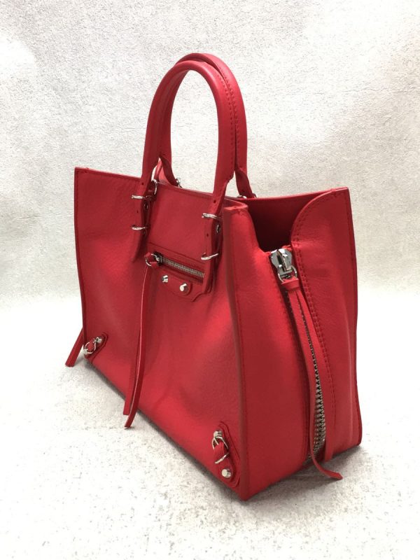 2 Balenciaga Handbag Leather Red Plain