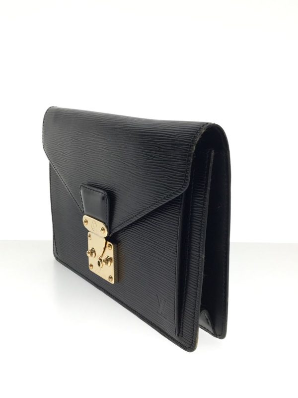 2 Louis Vuitton Pochette Dragonne Epi Black