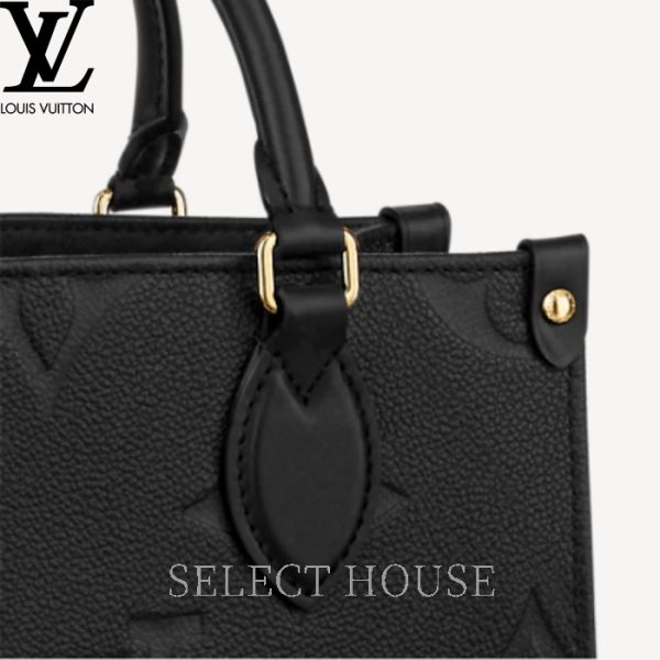 2 Louis Vuitton OnTheGo PM Tote Empriente Black