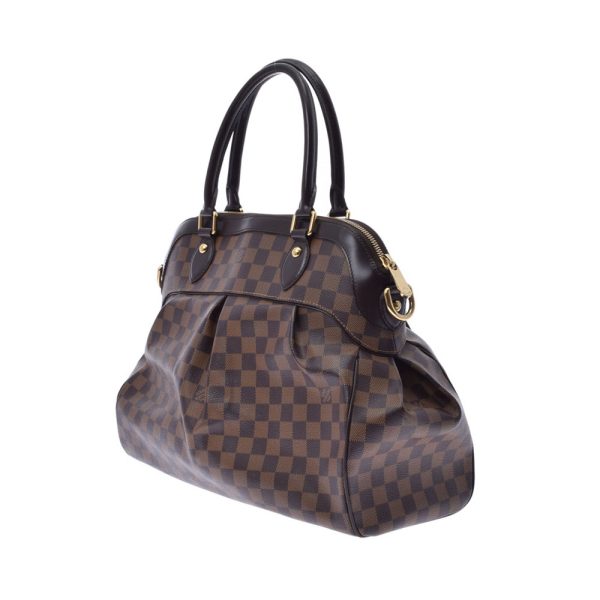 2 Louis Vuitton Damier Trevi GM 2way Bag Brown Damier Canvas Handbag